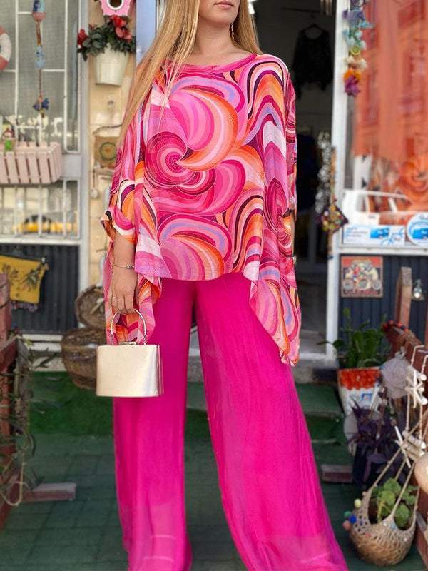 Soleia | Women’s Chiffon Printed Suit